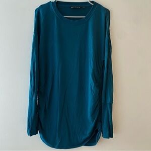 Athleta uptempo dark teal long sleeve casual shirt S